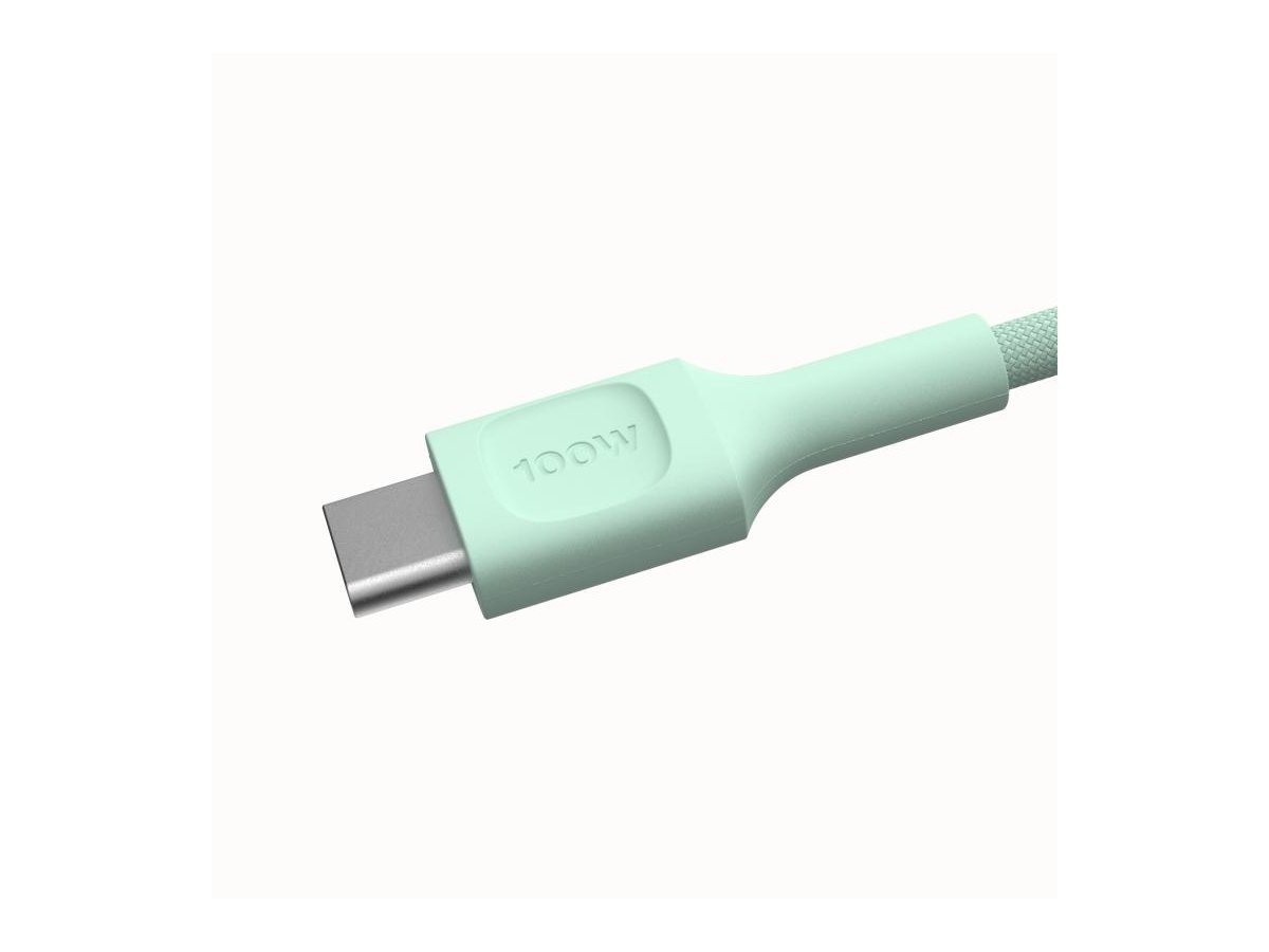 KABEL USB-C / USB-C Greencell PowerStream 120cm PD 100W zielony w oplocie