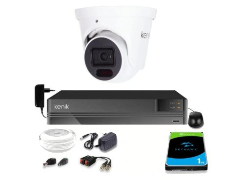 Zestaw monitoringu Kenik 1 Kamera 5MPx Rejestrator 5w1 1TB