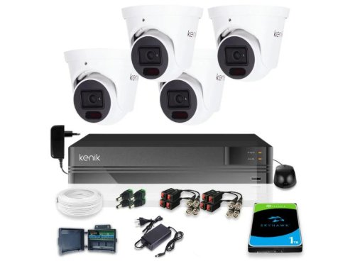 Zestaw monitoringu Kenik 4 Kamery 5MPx Rejestrator 5w1 1TB
