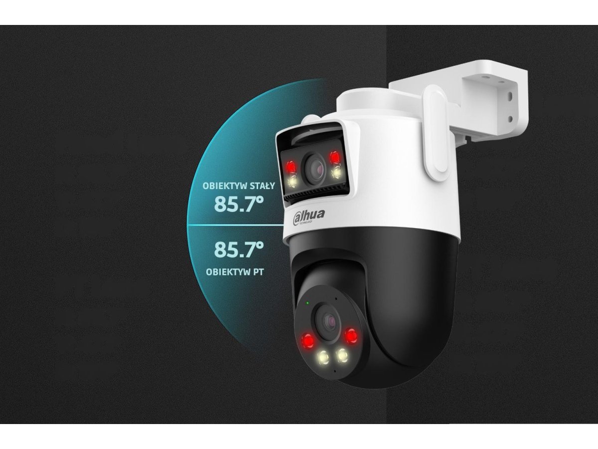 Zestaw monitoringu IP Dahua 4 kamery obrotowe 2MP+2MP z dyskiem 1TB